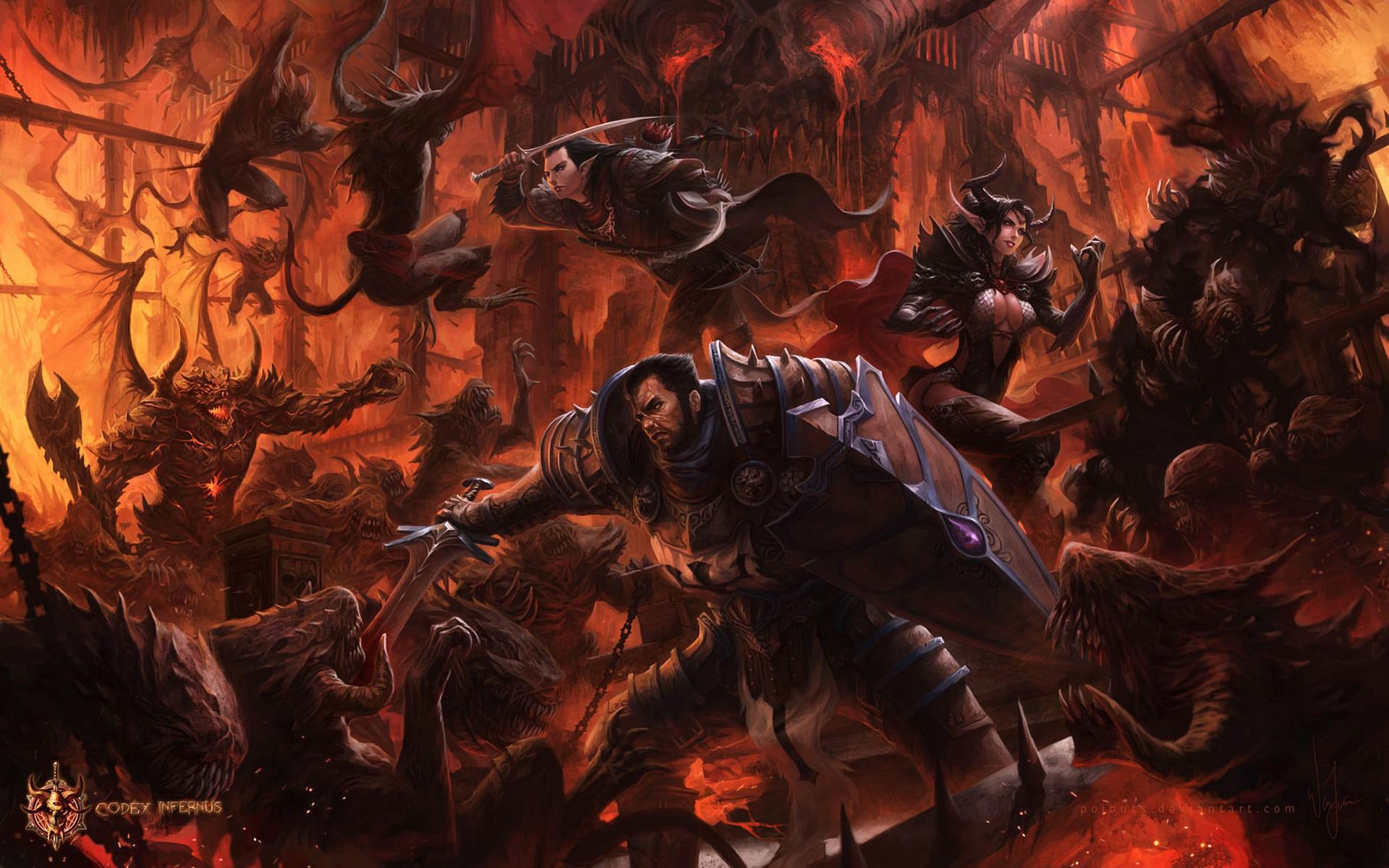 Fantasy Battle HD Wallpaper by Wen Juinn Png