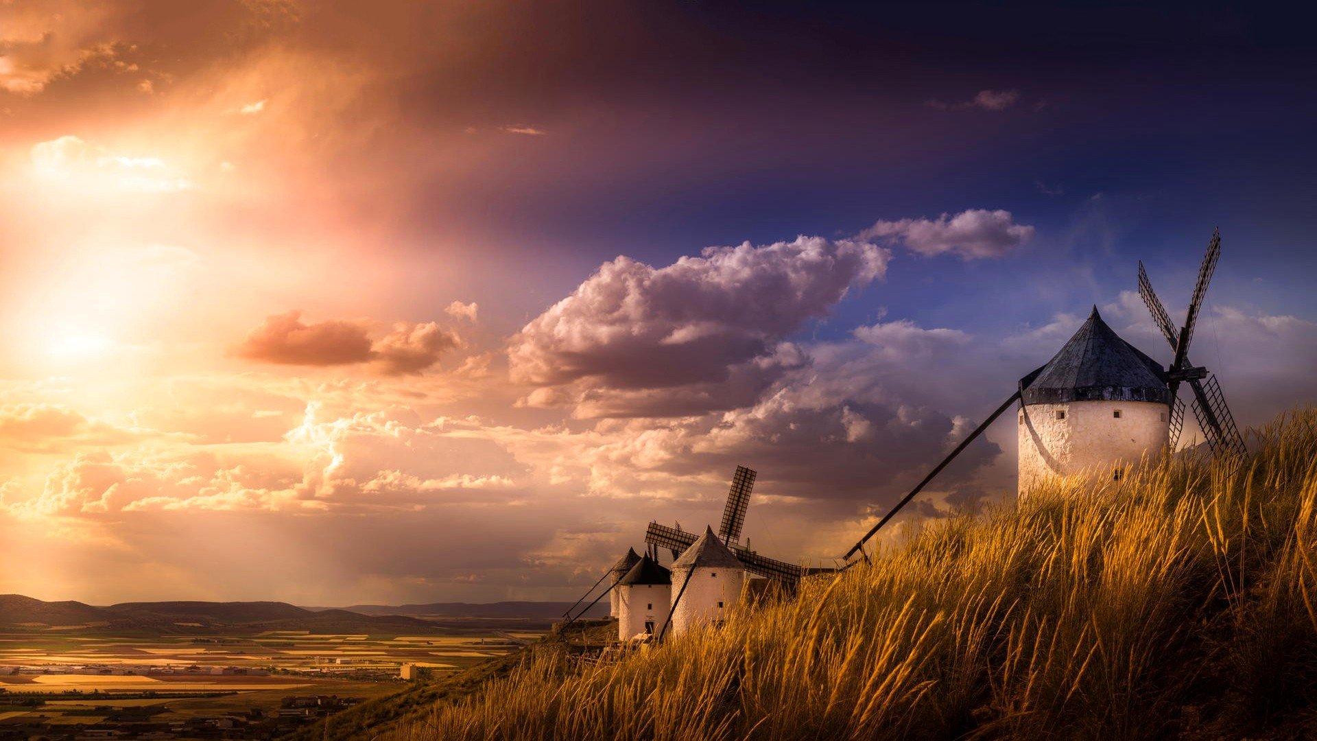 Moulin à Vent Full HD Fond d’écran and Arrière-Plan | 1920x1080 | ID:594513