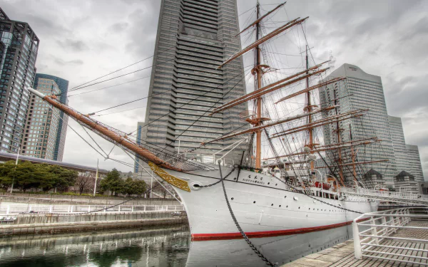Yokohama ship vehicle Nippon Maru HD Desktop Wallpaper | Background Image