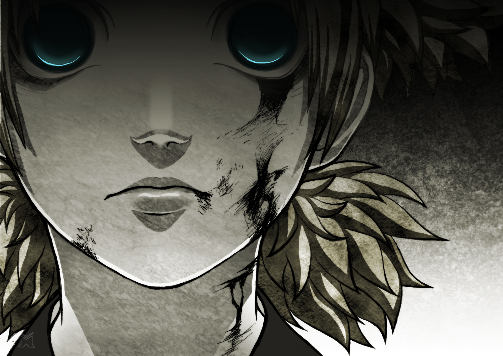 HD desktop wallpaper featuring Temari from Naruto, showcasing a striking anime illustration with a dark, intense atmosphere and detailed character design.