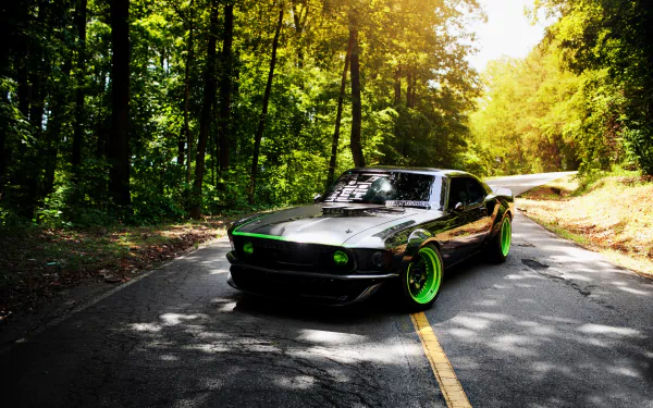 muscle car black car Ford Mustang tuning Ford vehicle Ford Mustang RTR-X HD Desktop Wallpaper | Background Image