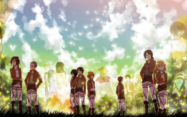 Anime Attack On Titan Armin Arlert Connie Springer Eren Yeager Jean Kirstein Mikasa Ackerman Sasha Blouse HD Wallpaper | Background Image