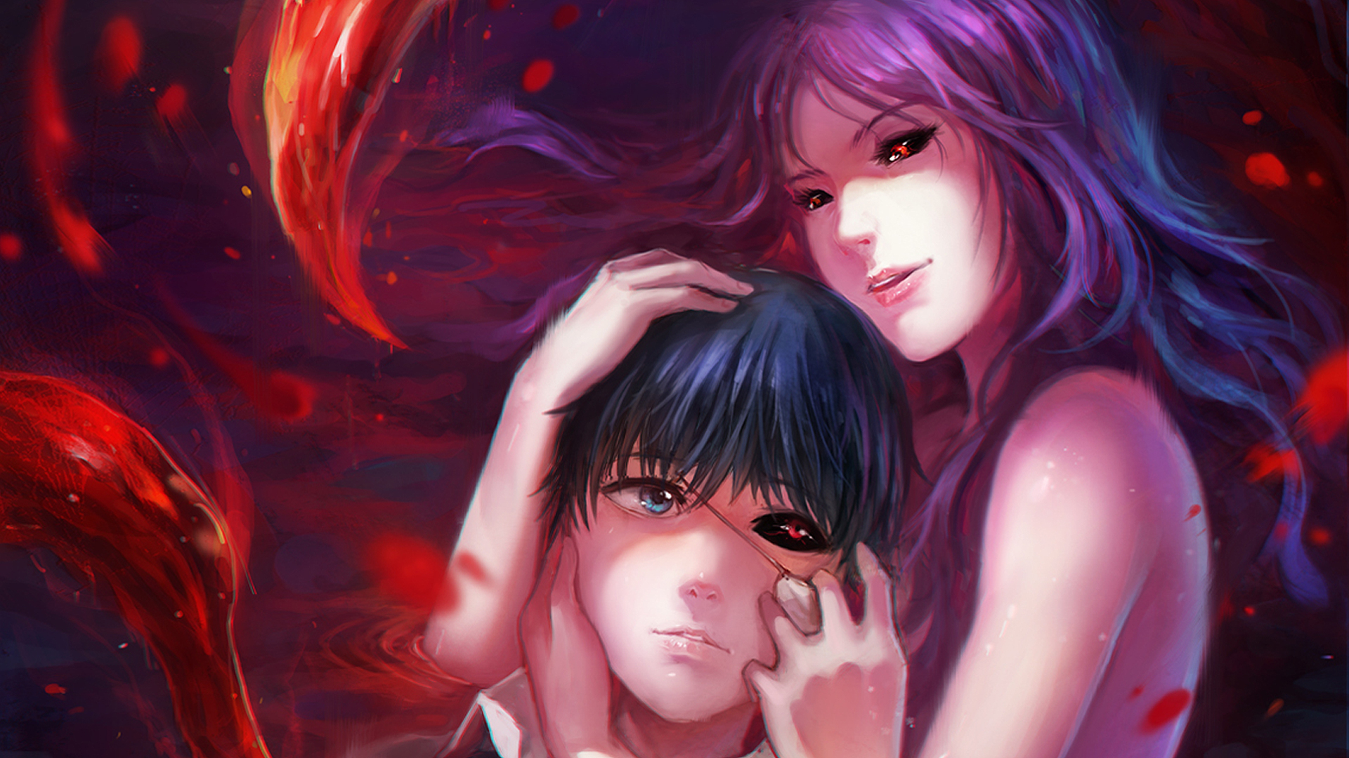 Tokyo Ghoul and Rize Kaneki