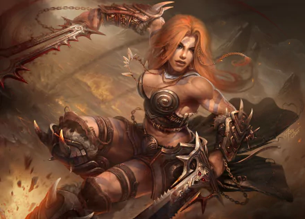 Barbarian (Diablo III) video game Diablo III HD Desktop Wallpaper | Background Image