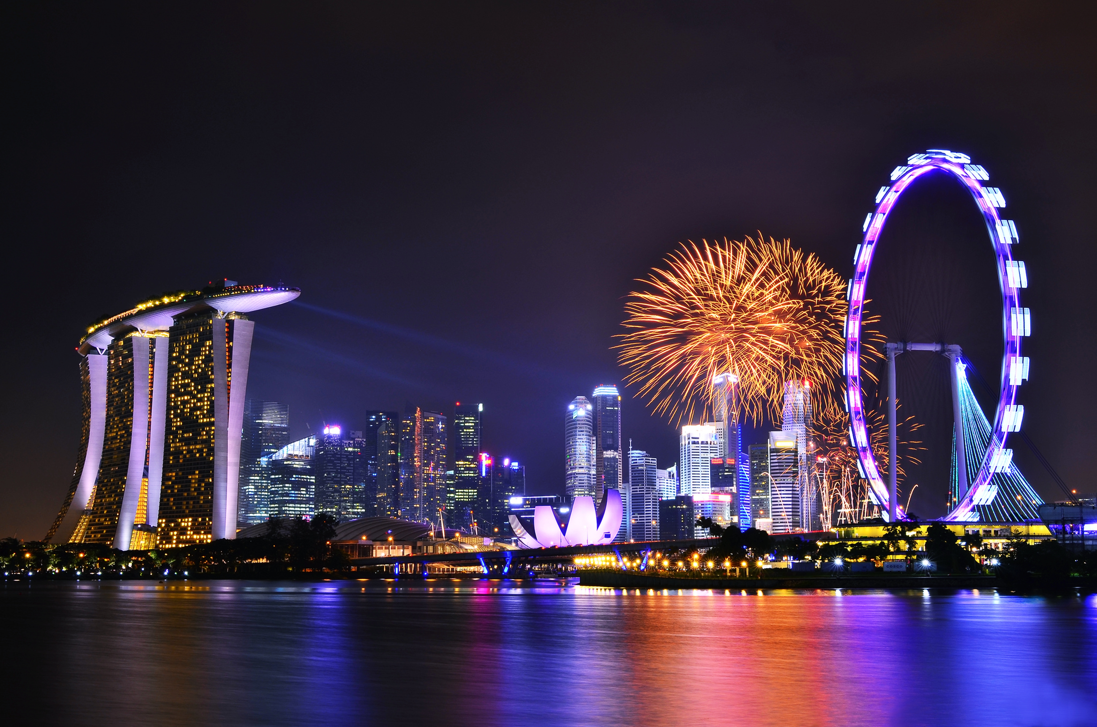 aerial view hyperlapse 4k video of Singapore City Skyline. 24788455 Stock  Video at Vecteezy
