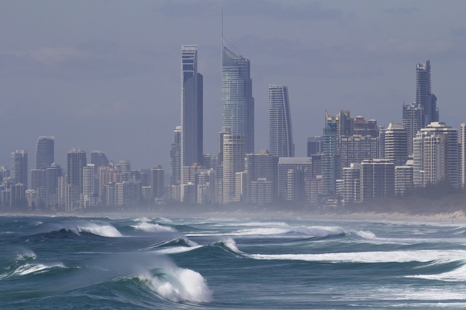 Download Coastline Beach Australia Queensland Sea Wave Man Made Gold ...