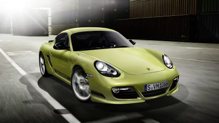green car car Porsche Porsche Cayman vehicle Porsche Cayman R HD Desktop Wallpaper | Background Image