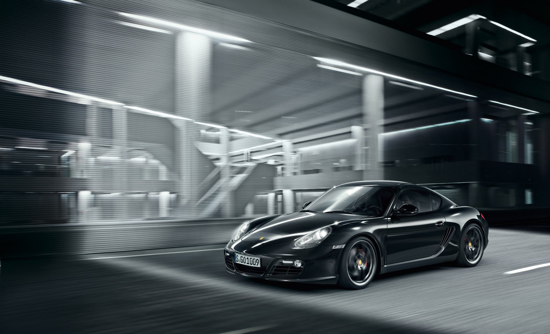 Download Black Car Car Porsche Porsche Cayman Vehicle Porsche Cayman S HD Wallpaper