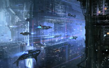 Isometric Cyberpunk City Wallpaper by patrika