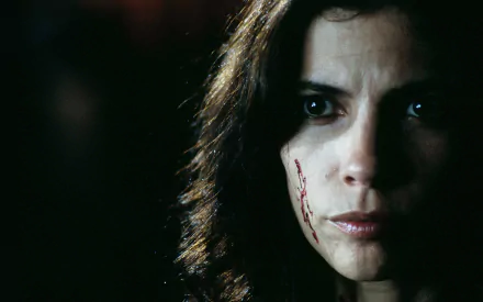 Close-up of Spanish actress Maribel Verdú from the movie Pan's Labyrinth, featured in an HD PC desktop wallpaper and background.