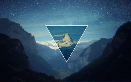 artistic polyscape HD Desktop Wallpaper | Background Image