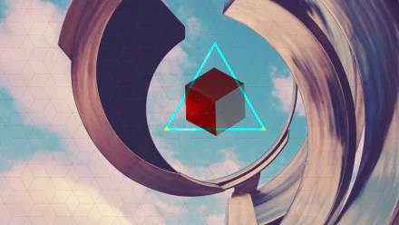 artistic polyscape HD Desktop Wallpaper | Background Image