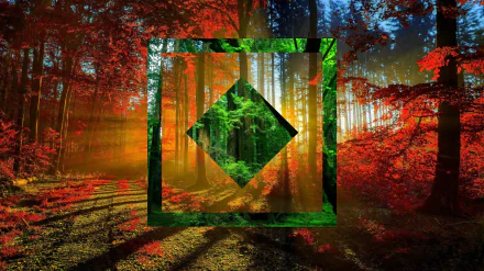 artistic polyscape HD Desktop Wallpaper | Background Image