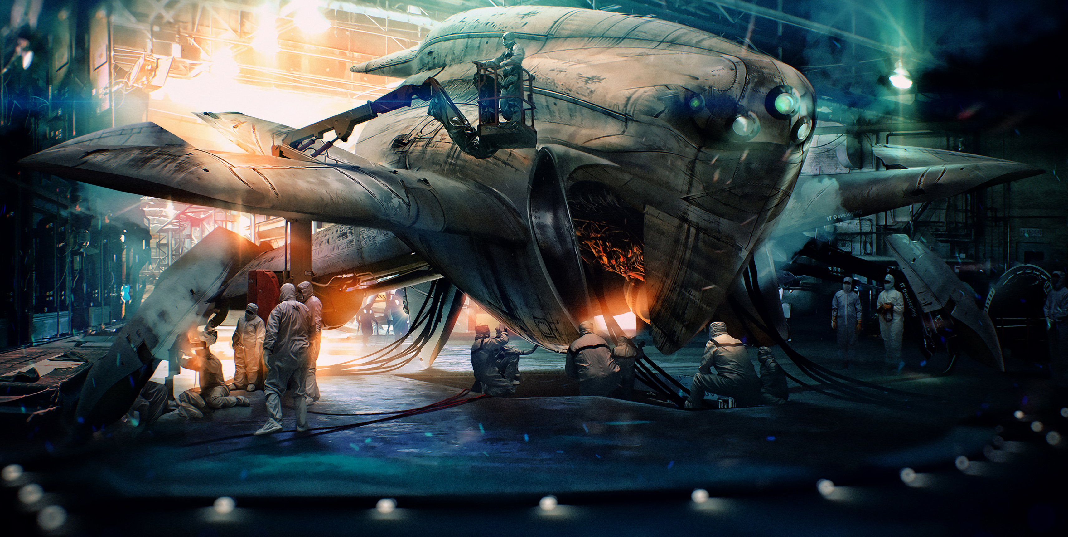 Spaceship HD Wallpaper by Alexey Kondakoff