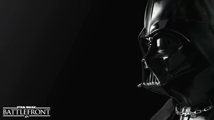 HD wallpaper of Darth Vader from Star Wars Battlefront (2015), showcasing his iconic helmet against a dark background.