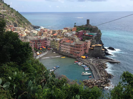 man made Vernazza HD Desktop Wallpaper | Background Image