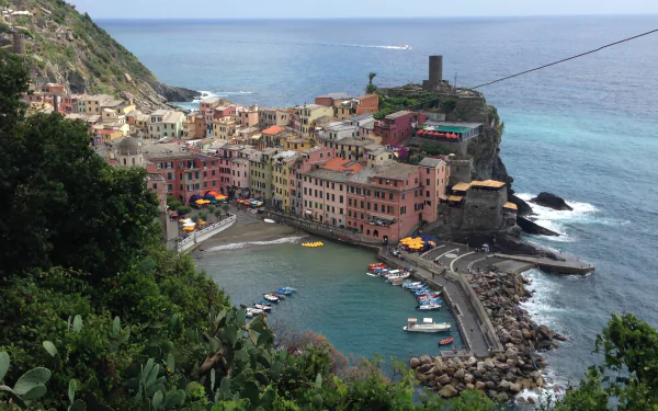 man made Vernazza HD Desktop Wallpaper | Background Image