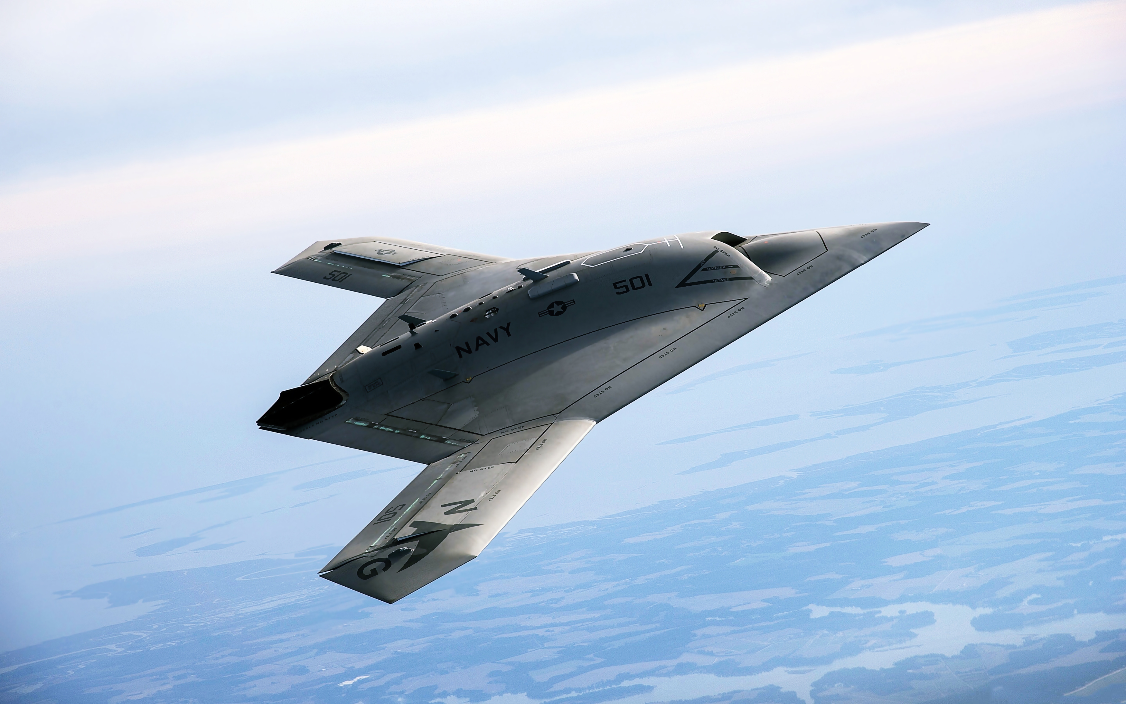 Northrop Grumman X-47B: 4K Ultra HD Military Aircraft Wallpaper