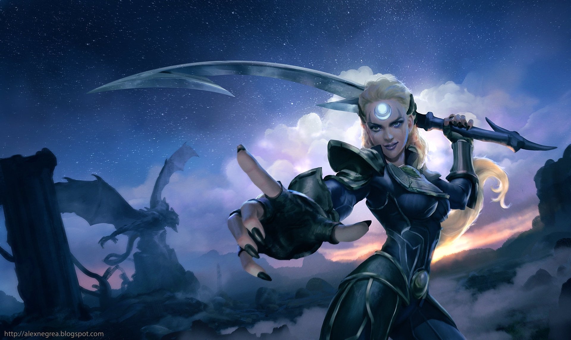 Download Diana (League Of Legends) Video Game League Of Legends HD  Wallpaper by Alex Negrea