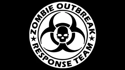 Black & White sticker dark zombie HD Desktop Wallpaper | Background Image