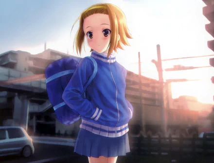 Ritsu Tainaka Anime K-ON! HD Desktop Wallpaper | Background Image