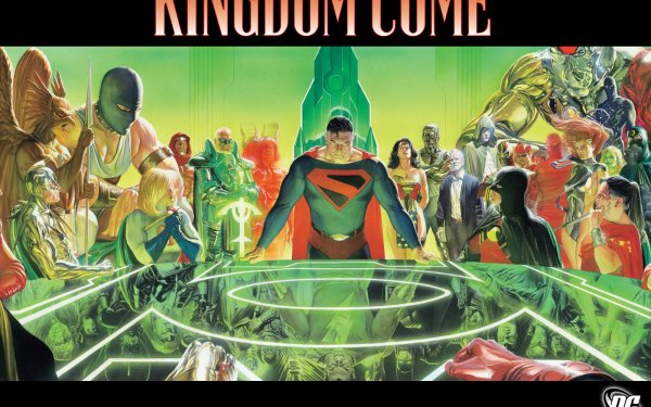 Comics Kingdom Come Power Girl Superman Wonder Woman Hawkman Donna Troy Green Lantern Flash Red Robin Dick Grayson Spectre HD Wallpaper | Background Image
