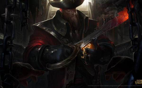 pirate Gangplank (League Of Legends) video game League Of Legends HD Desktop Wallpaper | Background Image