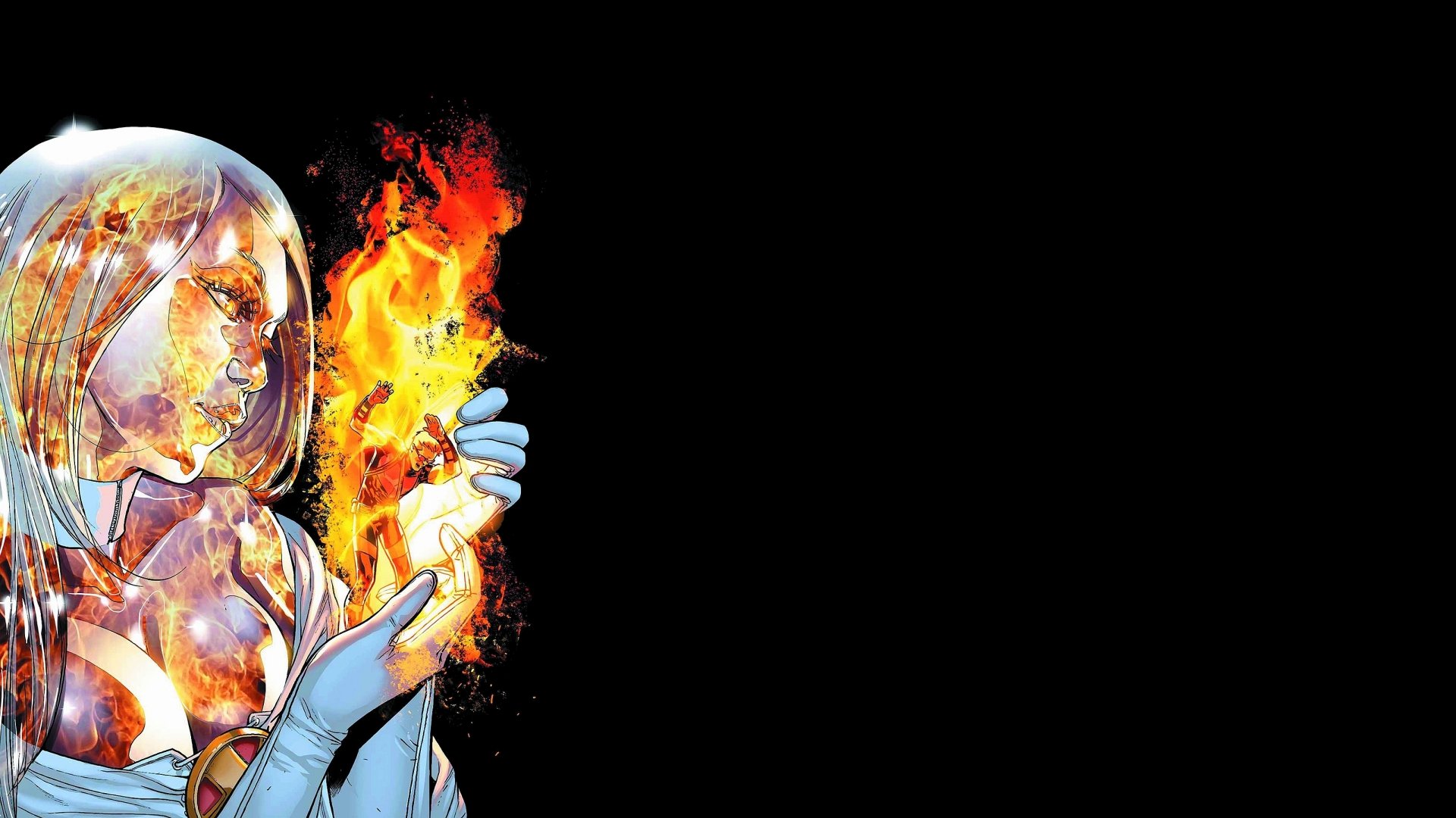 Download Clint Barton Fire Hawkeye Emma Frost Comic Avengers Vs. X-Men HD Wallpaper