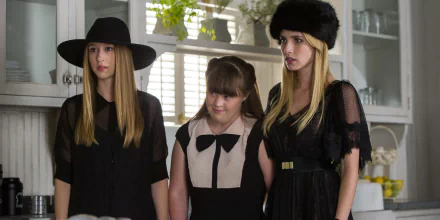 Jamie Brewer Taissa Farmiga Emma Roberts TV Show American Horror Story HD Desktop Wallpaper | Background Image