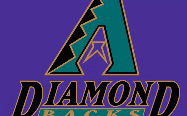 HD PC desktop wallpaper featuring the Arizona Diamondbacks logo on a purple background, representing the Major League Baseball team and sports theme.