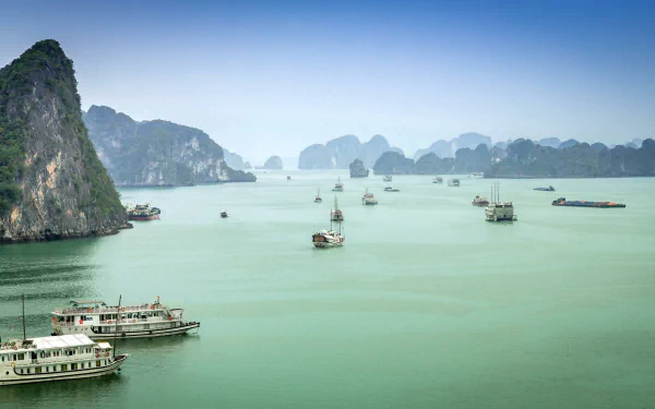 photography Ha Long Bay HD Desktop Wallpaper | Background Image