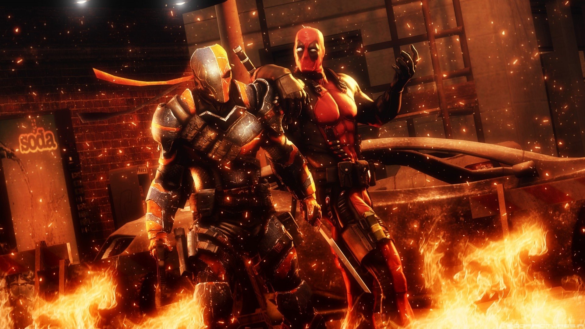 deathstroke vs deadpool