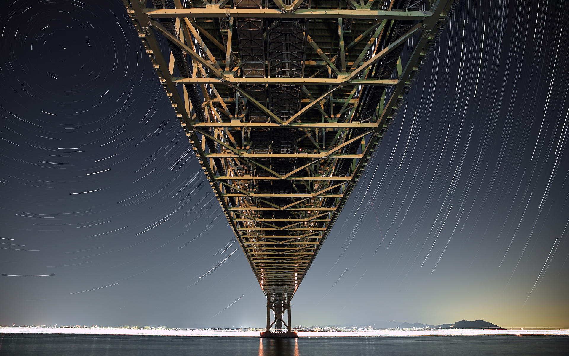 Man Made Akashi Kaikyo Bridge HD Wallpaper | Background Image
