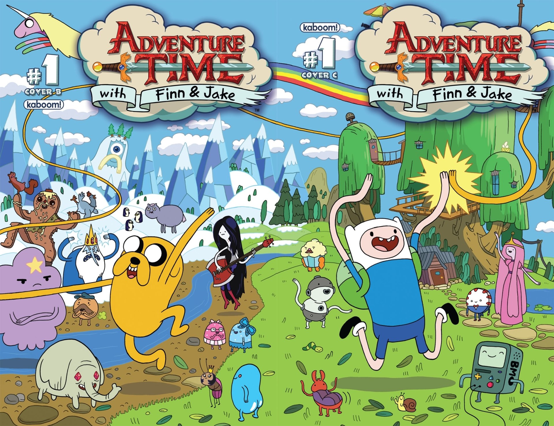 Download Ice King (Adventure Time) Marceline (Adventure Time) Princess Bubblegum Jake (Adventure Time) Finn (Adventure Time) TV Show Adventure Time HD Wallpaper