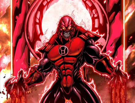 Comic Red Lantern HD Desktop Wallpaper | Background Image