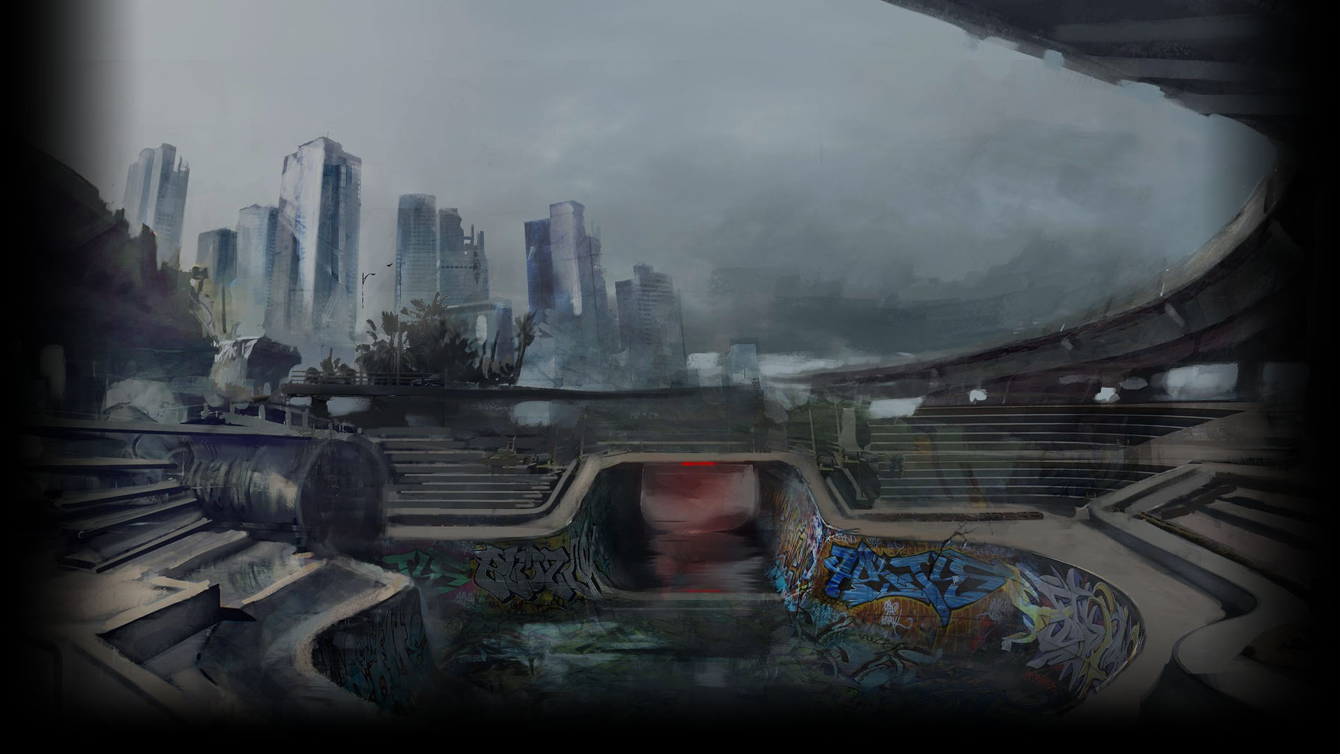 Cyberpunk City Steam Steam фон профиля из optika