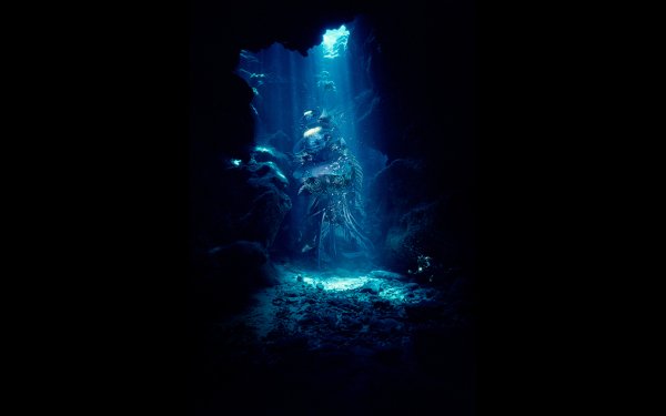 Fantasy Underwater Colors Shapes Texture CGI Cave Reef HD Wallpaper | Background Image