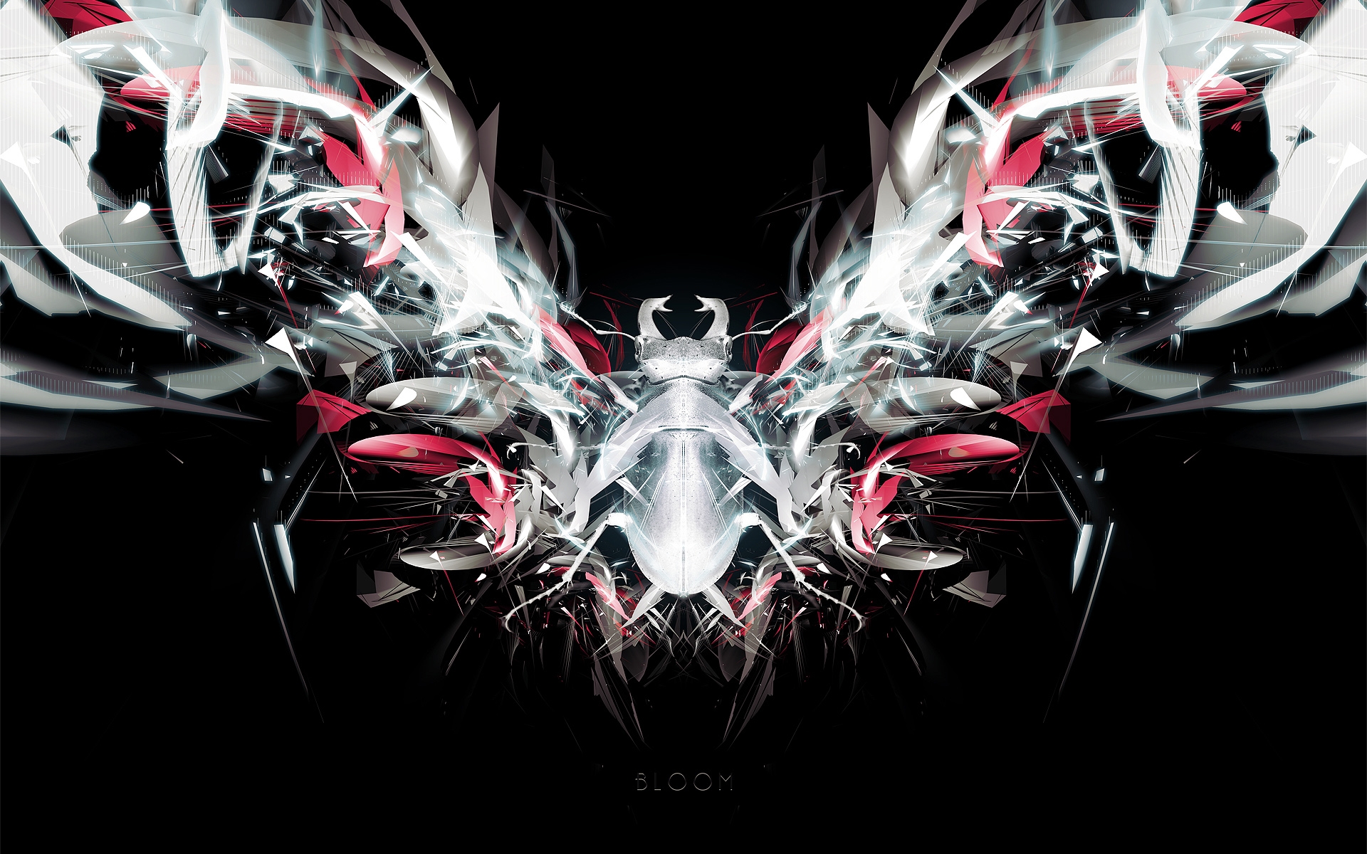 Abstract Insect Dark CGI HD Wallpaper