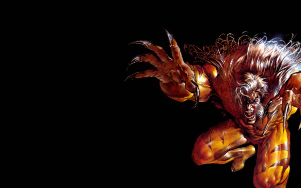 Comic Sabretooth (X-Men) HD Desktop Wallpaper | Background Image