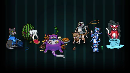 video game Fort Meow HD Desktop Wallpaper | Background Image