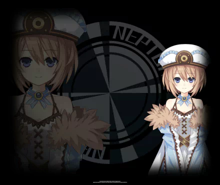 HD PC desktop wallpaper featuring a character from the video game Hyperdimension Neptunia Re;Birth1 with a dark, stylized background.