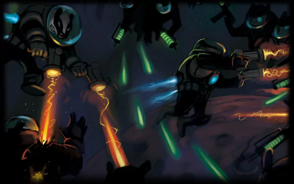 video game Gravity Badgers HD Desktop Wallpaper | Background Image