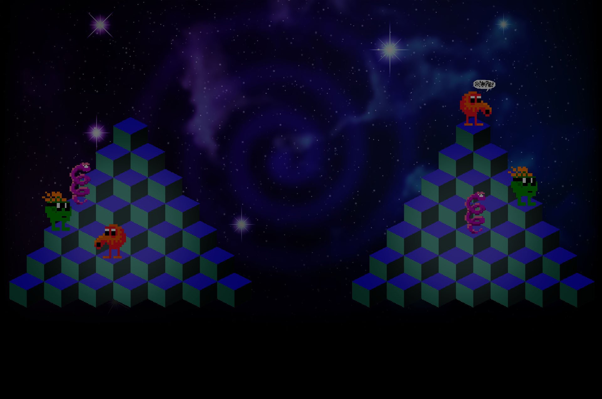 Download Video Game Q*bert: Rebooted HD Wallpaper