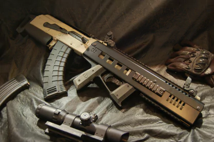 man made AKU-94 Bullpup HD Desktop Wallpaper | Background Image