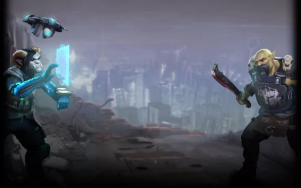 cyberpunk video game Shadowrun Chronicles HD Desktop Wallpaper | Background Image