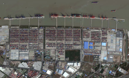 man made Container terminal HD Desktop Wallpaper | Background Image