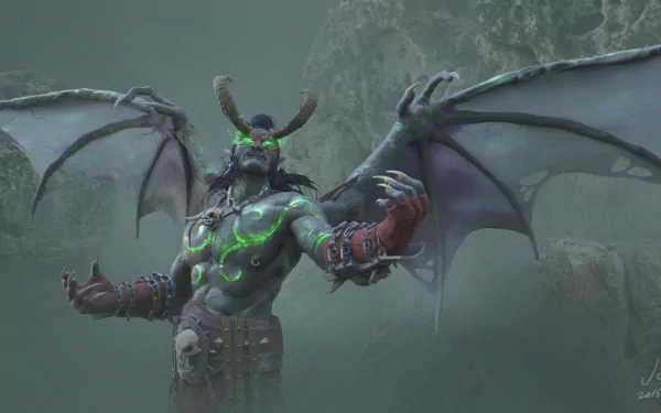Illidan Stormrage video game World of Warcraft HD Desktop Wallpaper | Background Image
