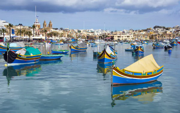 man made Marsaxlokk HD Desktop Wallpaper | Background Image