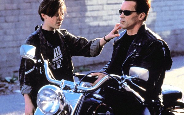 Movie Terminator 2: Judgment Day Terminator Edward Furlong John Connor Arnold Schwarzenegger The Terminator HD Wallpaper | Background Image