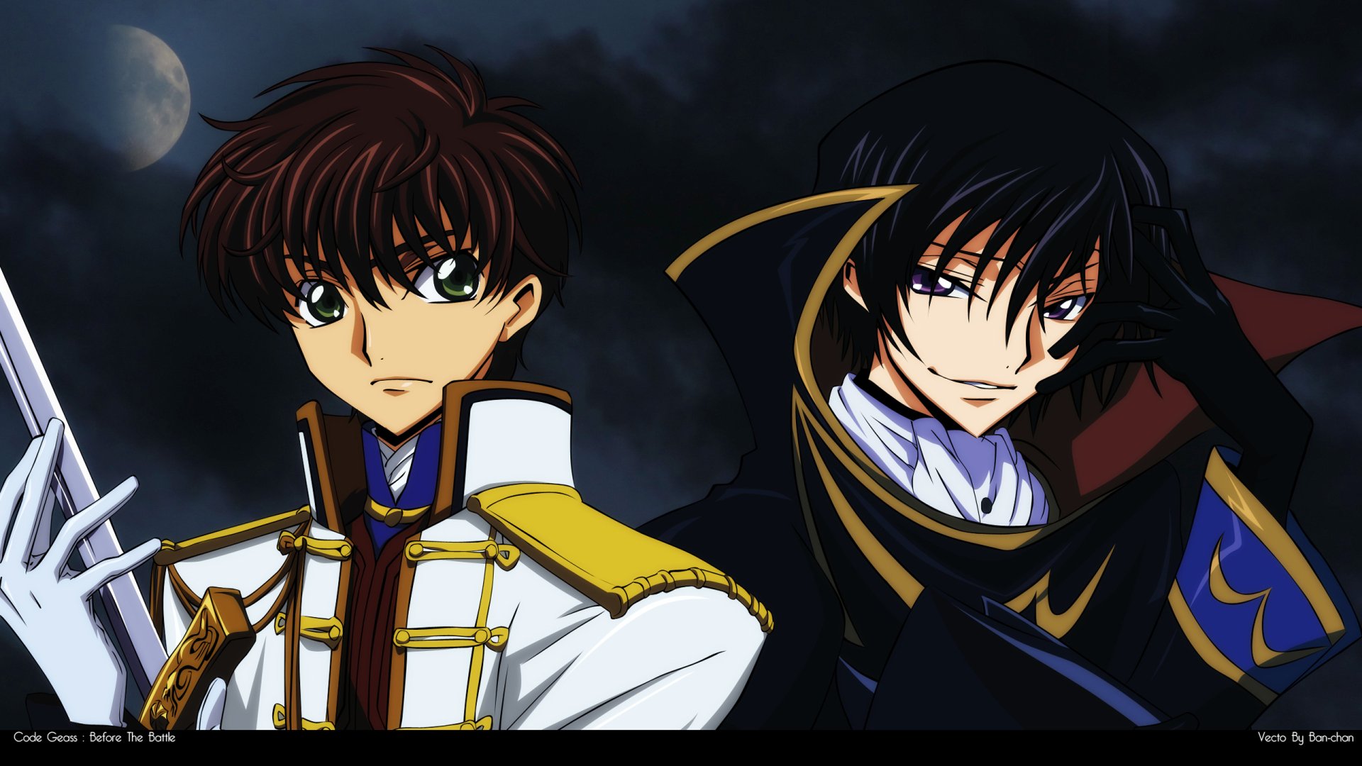 Download Suzaku Kururugi Lelouch Lamperouge Anime Code Geass HD Wallpaper